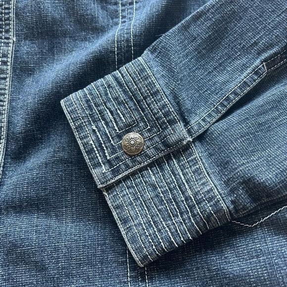 LAL Live A Little Stretch Denim Jean Jacket Women's Size XL Snap Buttons🔥🔥 (C1) - Picture 2 of 5